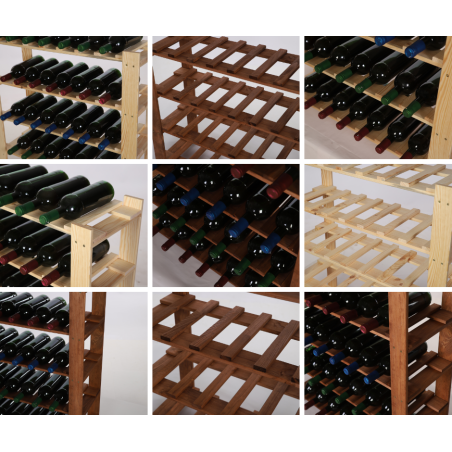 8 piętrowy Regał B22 na 56 Butelek – 150x80x28 cm