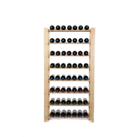 8 piętrowy Regał B22 na 56 Butelek – 150x80x28 cm