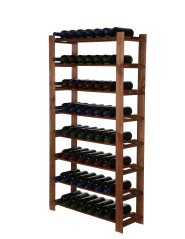 Seria B22 - 8 piętrowy Regał B22 na 56 Butelek – 150x80x28 cm – Brązowy - product 5