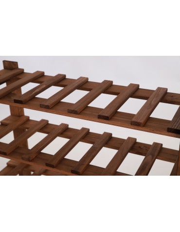 Seria B22 - 8 piętrowy Regał B22 na 56 Butelek – 150x80x28 cm – Brązowy - product 7