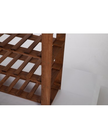 Seria B22 - 8 piętrowy Regał B22 na 56 Butelek – 150x80x28 cm – Brązowy - product 8