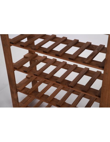 Seria B22 - 8 piętrowy Regał B22 na 56 Butelek – 150x80x28 cm – Brązowy - product 9