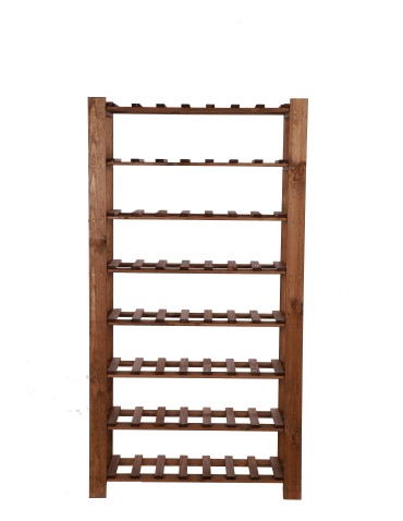 Seria B22 - 9 piętrowy Regał B22 na 63 Butelki – 170x80x28 cm – Brązowy - product 3