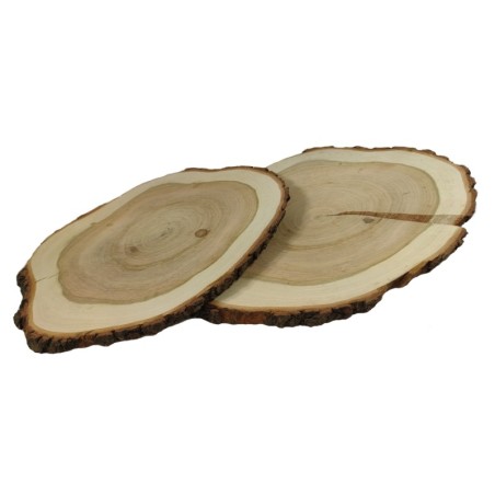 Taca Drewniana Ozdobna ✦ Naturalna Czeremcha z Korą ✦ dł  35-40 cm