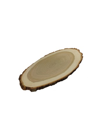 Taca Drewniana Ozdobna ✦ Naturalna Czeremcha z Korą ✦ dł  35-40 cm - product 2