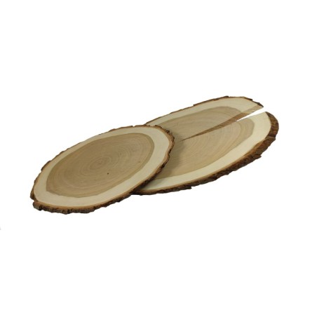 Taca Drewniana Ozdobna ✦ Naturalna Czeremcha z Korą ✦ dł  35-40 cm