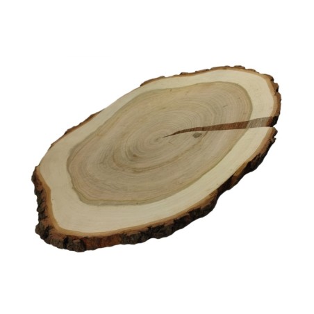 Taca Drewniana Ozdobna ✦ Naturalna Czeremcha z Korą ✦ dł  35-40 cm