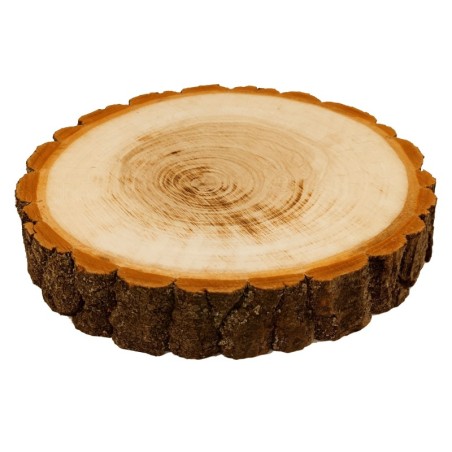 Plaster drewna z korą - fi 20-25 cm - Topola, gr 5,0