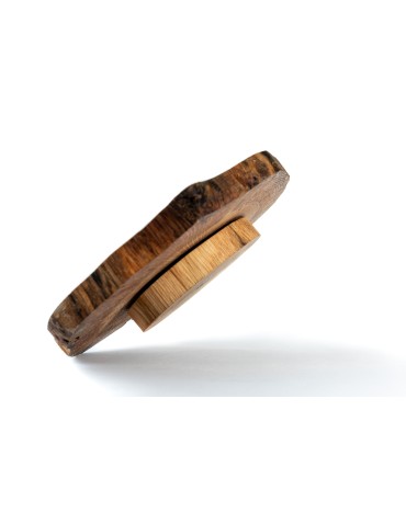 Dębowa Taca obrotowa ◎ Średnica 20 - 25 cm