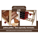 Wielozadaniowy LSR – Półki Mieszane 1 + 2 + 1/ Surowa Sosna