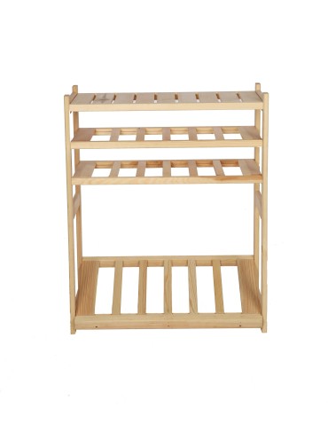 Regały/meble wielofunkcyjne - Wielozadaniowy LSR – Półki Mieszane 1 + 2 + 1/ Surowa Sosna - product 2