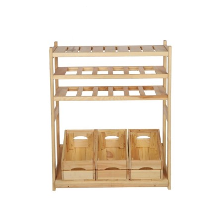 Wielozadaniowy LSR – Półki Mieszane 1 + 2 + 1/ Surowa Sosna