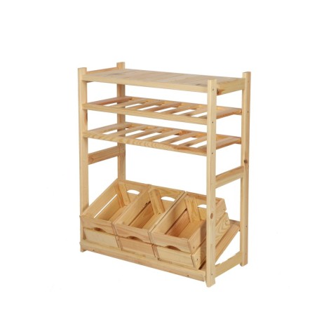 Wielozadaniowy LSR – Półki Mieszane 1 + 2 + 1/ Surowa Sosna