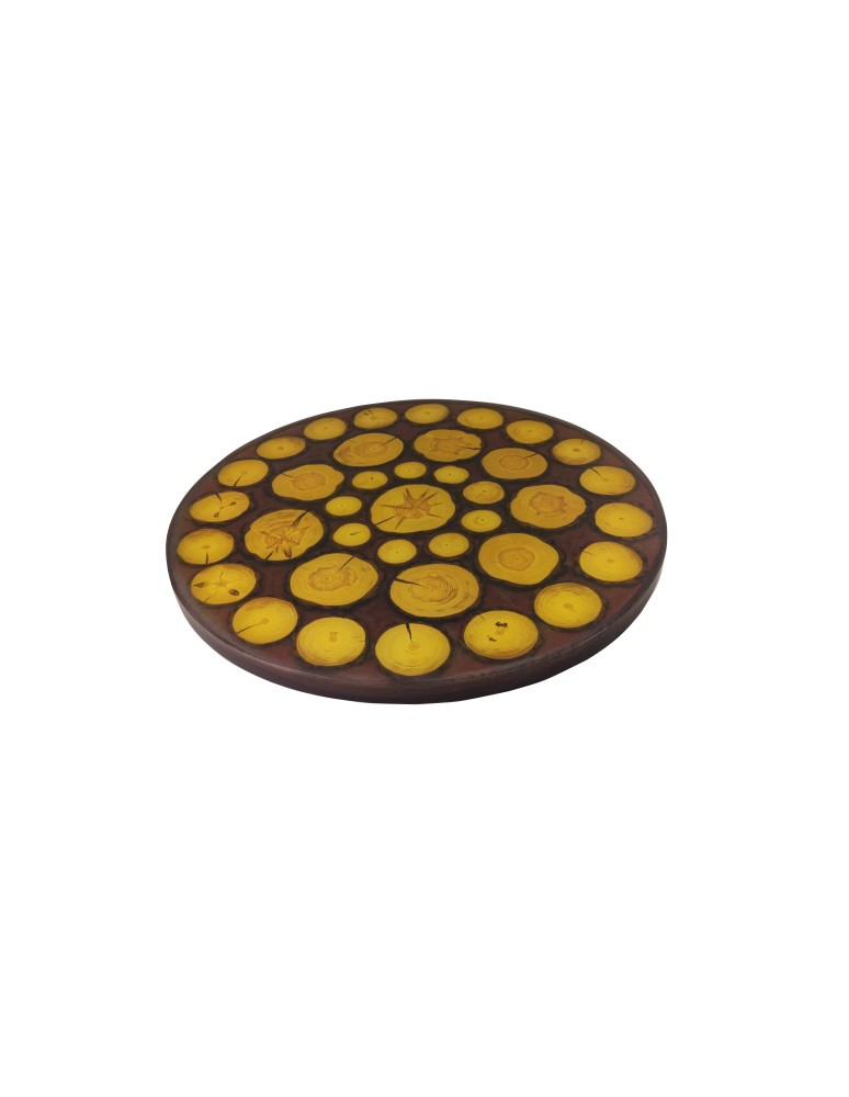 Stoły Marki Wood&Resin - Blat z Żywicy/ Stolik “Chocolate Plum” – Wood & Resin – Unikat 093946 - product MODO24.PL 1
