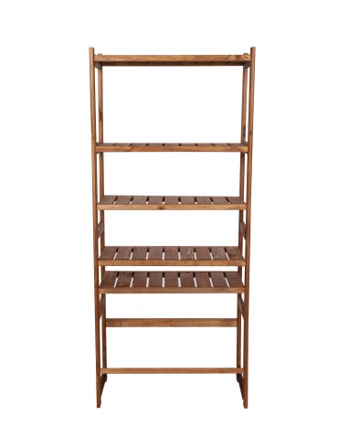 Regały/meble wielofunkcyjne - Regał Drewniany LSR półki mieszane 5+1 – brązowy - product 4