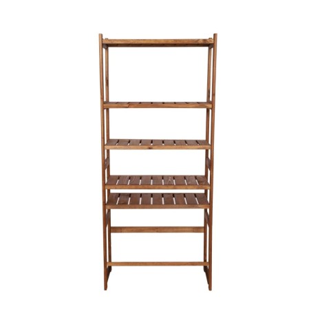 Regał Drewniany LSR półki mieszane 5+1 – brązowy