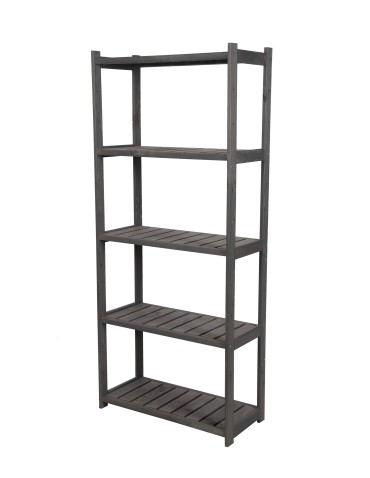 Regały/meble wielofunkcyjne - Regał Drewniany LSR 5 półek prostych – szary - product 3