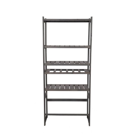 Regał Drewniany LSR półki mieszane 4 + 1 + 1 – szary