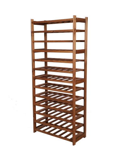 Regał Drewniany LSR – 13 półek na wino – brązowy - product 2