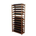 Regał Drewniany LSR – 13 półek na wino – brązowy