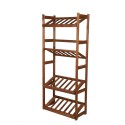 Regał Drewniany LSR – 4 półki na skrzynki – brązowy