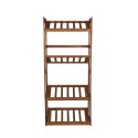 Regał Drewniany LSR – 4 półki na skrzynki – brązowy