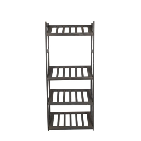 Regał Drewniany LSR – 4 półki na skrzynki – szary