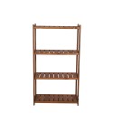 Regał Drewniany LSR – 4 półki proste – brązowy