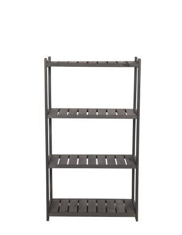 Regały/meble wielofunkcyjne - Regał Drewniany LSR – 4 półki proste – szary - product 3