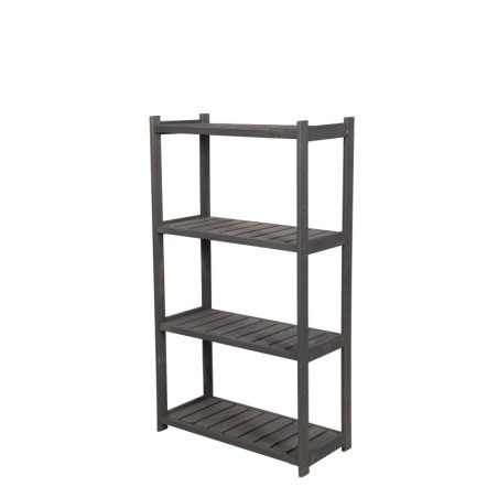 Regał Drewniany LSR – 4 półki proste – szary