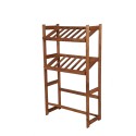Regał Drewniany LSR – 3 półki na skrzynki – brązowy