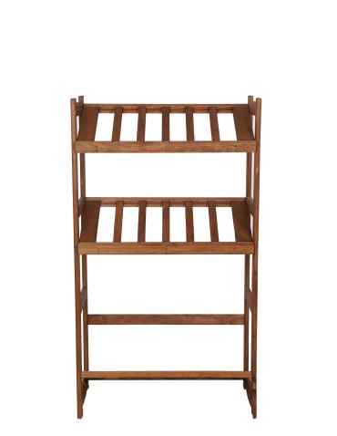 Regały/meble wielofunkcyjne - Regał Drewniany LSR – 3 półki na skrzynki – brązowy - product 7