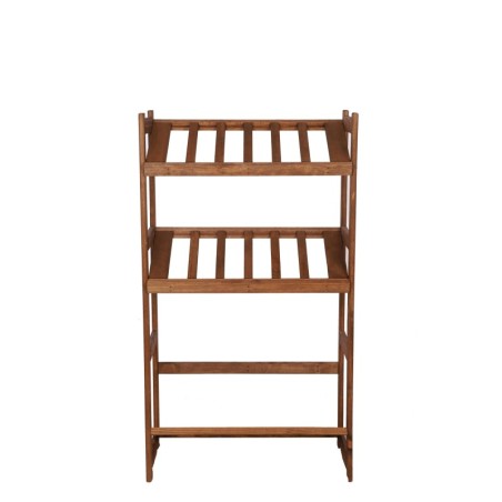 Regał Drewniany LSR – 3 półki na skrzynki – brązowy