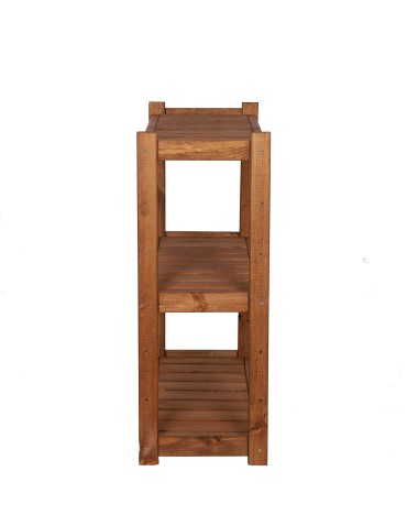 Regały/meble wielofunkcyjne - Regał Drewniany LSR – 3 półki proste – brązowy - product 4