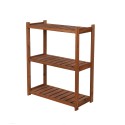 Regał Drewniany LSR – 3 półki proste – brązowy