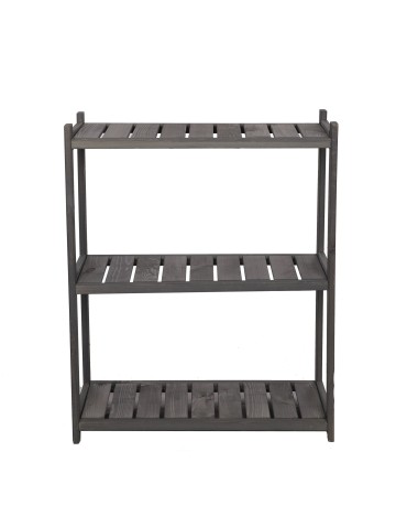 Regał Drewniany LSR – 3 półki proste – Szary - product 2