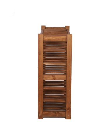 Regały/meble wielofunkcyjne - Regał Drewniany LSR – 7 półek na wino – Brązowy - product 5