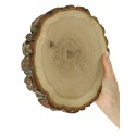 Plaster drewna z korą - fi 15-20 cm - Dąb z korą gr 3,0 cm