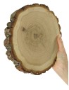 Plaster drewna z korą - fi 15-20 cm - Dąb z korą gr 3,0 cm
