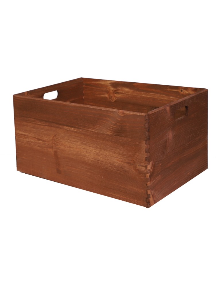 Skrzynki drewniane - Skrzynka Drewniana 30x40x23 cm ~ S-01 BRĄZ - produkt MODO24.PL 1