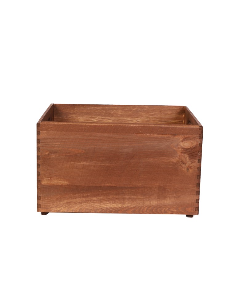 Skrzynki drewniane - Skrzynka Drewniana 30x40x23 cm ~ S-01 BRĄZ - product MODO24.PL 2