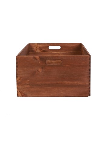 Kategorie produktów - Sosnowa skrzynka 40x60x23 cm – z uchwytami — S-02 BRĄZ - product 3