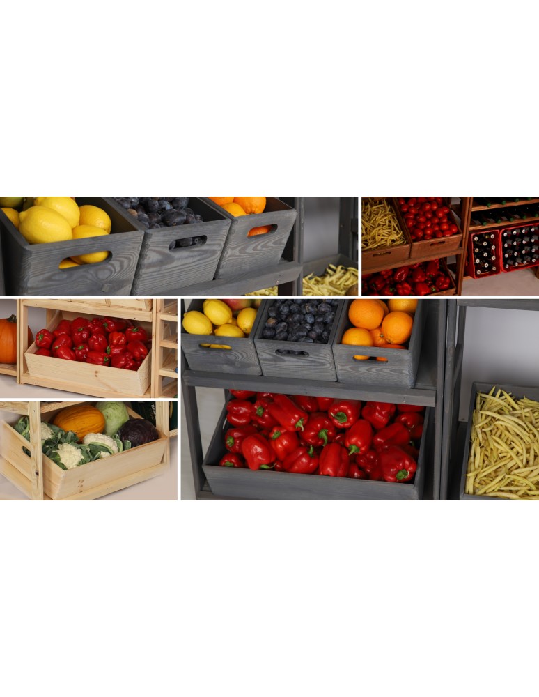 Kategorie produktów - Sosnowa skrzynka 40x60x23 cm – z uchwytami — S-02 BRĄZ - product MODO24.PL 5