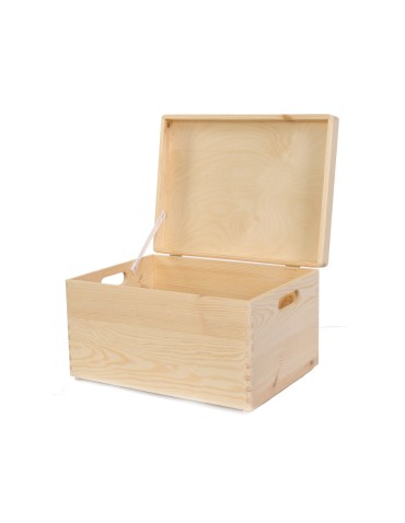 Skrzynka drewniana z pokrywą 23x40x30 cm ~ S-03