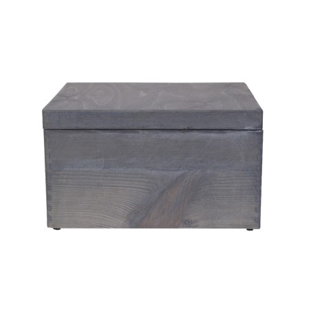 Skrzynka Drewniana z Pokrywą 23x40x30 cm ❏ Pełna z Uchwytami