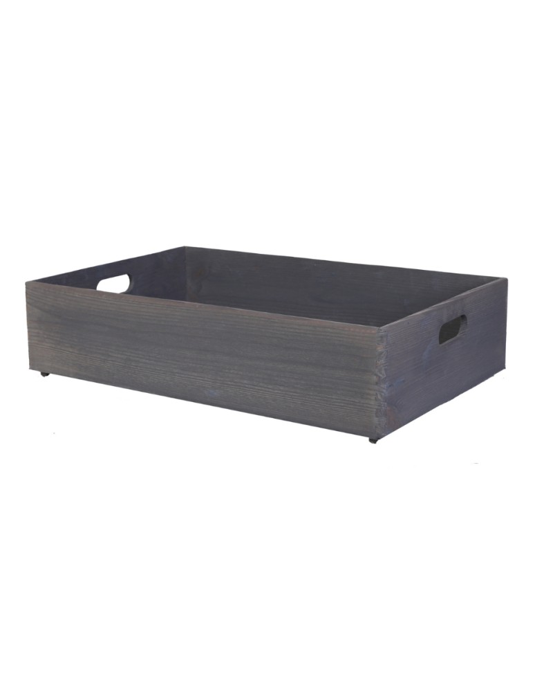 Skrzynki drewniane - Skrzynka na warzywa, owoce 60x40x13,5 cm ~ S-04 SZARA - produkt MODO24.PL 1