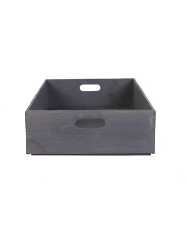 Skrzynki drewniane - Skrzynka na warzywa, owoce 60x40x13,5 cm ~ S-04 SZARA - product 4