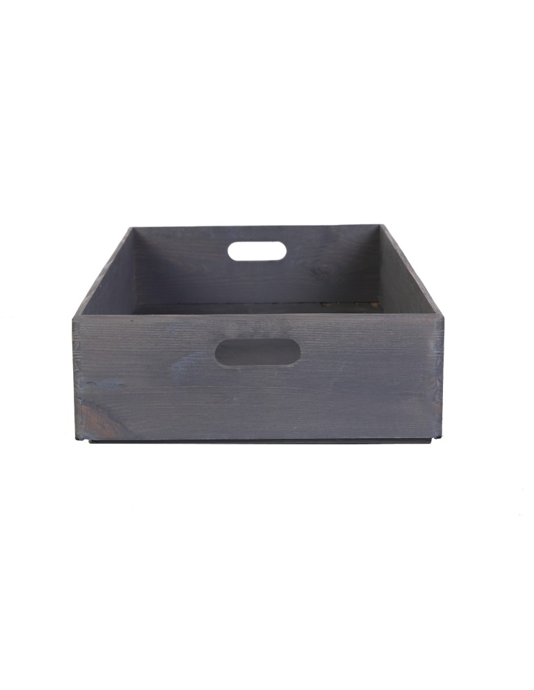 Skrzynki drewniane - Skrzynka na warzywa, owoce 60x40x13,5 cm ~ S-04 SZARA - product MODO24.PL 4