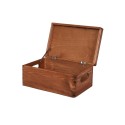 Drewniana Skrzyneczka z Wiekiem Płaskim ▪ 13x30x20 ▪ Sosnowa / Surowa
