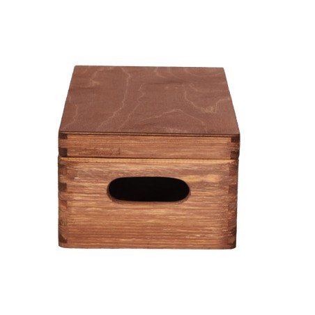 Drewniana Skrzyneczka z Wiekiem Płaskim ▪ 13x30x20 ▪ Sosnowa / Surowa